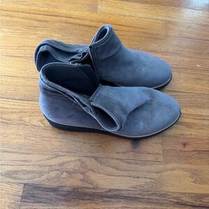 Clark’s Gray Suede Ankle Boots